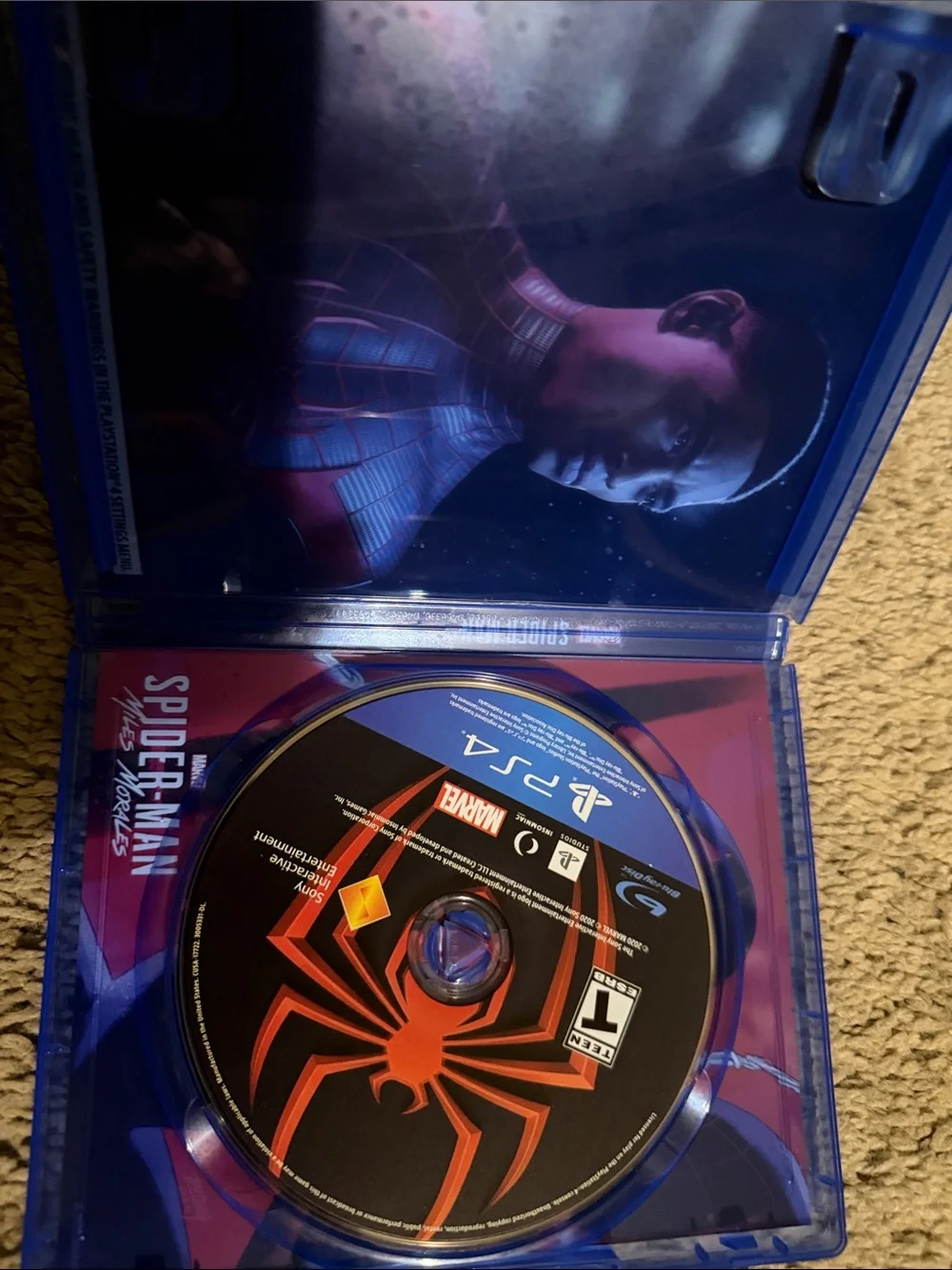 Sony PS4 Spider-Man: Miles Morales Disc - Black & Red